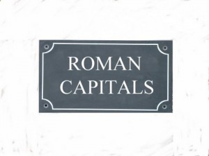 ROMAN FONT EXAMPLES
