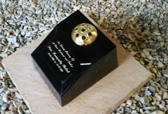 Formal Cremation Urn With Flower Holder, Holds Ashes Indoor or Out